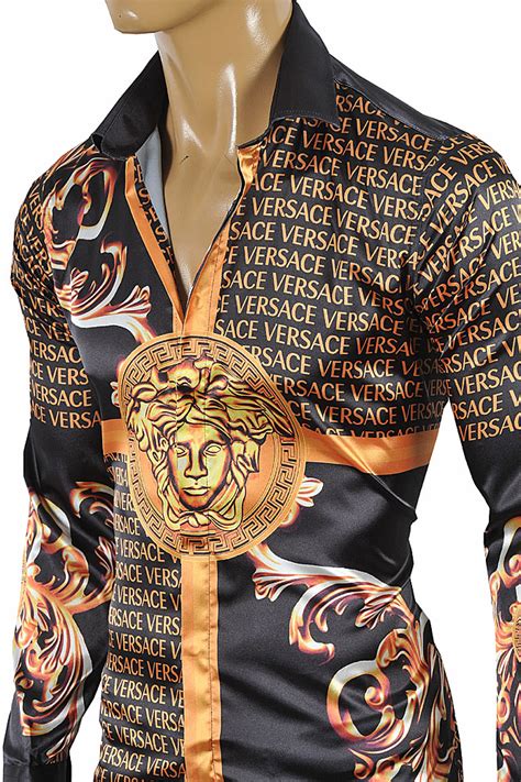 versace formal shirts|versace big man shirts.